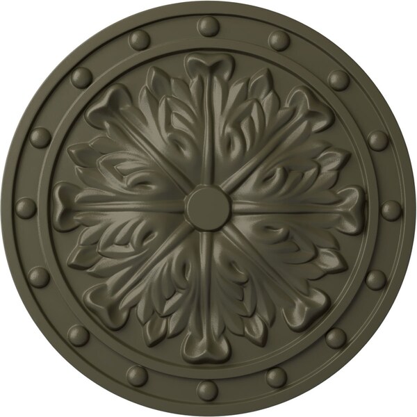 Ekena Millwork Foster Acanthus Leaf Ceiling Medallion (Canopies up to 2 1/4"), 20 1/2"OD x 1 1/2"P, Witch Hazel CM20FOWHF - main